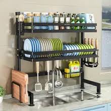 Double layer over the sink dish rack